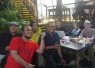 Sekdisdik Kota Depok Sutarno (pojok kanan) bersama insan media dalam acara halalbihalal KJD di kedai Lekker, Senin (29/4)