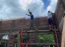Pemasangan kolom rehab Musolla Baiturrahim 