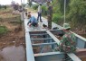 Pengerjaan jembatan perintis garuda tahap III di Kabupaten Ponorogo