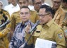 Ketua Satuan Tugas (satgas) Percepatan Rehabilitasi dan Rekonstruksi (PRR) Pascabencana Sumatera Muhammad Tito Karnavian seusai rapat bersama DPR RI di kompleks parlemen, Senayan, Jakarta, Senin (25/5/2026) 