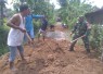 Gotong royong di wilayah desa binaan
