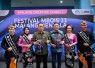 Menkop Ferry Juliantono bersama Walikota Malang Wahyu Hidayat usai membuka Festival Mbois II Malang Menyala di Malang, Jumat (21/8)