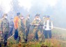 Komandan Lanud Sjamsudin Noor Pimpin Langsung Pemadaman Kebakaran Hutan dan Lahan di Kalimantan Selatan