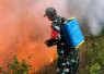 Prajurit TNI dan Warga Berjibaku di Tengah Kepungan Api Hutan Ngrayun