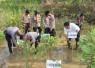 Polres Trenggalek Tanam Mangrove dan Lepas Liarkan Ratusan Tukik