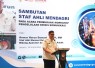 Staf Ahli Menteri Bidang Aparatur dan Pelayanan Publik Kemendagri Anwar Harun Damanik saat membuka Workshop Pengelolaan Krisis Komunikasi di Grand Orchardz Hotel Kemayoran