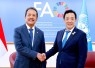 Menteri Kelautan dan Perikanan, Sakti Wahyu Trenggono dan Direktur Jenderal Food and Agriculture Organization (FAO), Dr Qu Dongyu 
