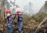 Satgas Darat Lanud Sjamsudin Noor Perkuat Pembasahan Lahan Gambut