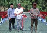 Kepala Badan Nasional Penanggulangan Bencana (BNPB), Letjen TNI Dr. Suharyanto, S.Sos., M.M., meresmikan penggunaan Jembatan Bailey darurat