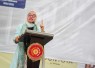 Wamenkop Farida Farichah saat menjadi Keynote Speaker pada rangkaian kegiatan Pelepasan Program Kuliah Kerja Mahasiswa (KKM) Universitas Muhammadiyah Cirebon Tahun 2026, di Cirebon, Jawa Barat, Sabtu (8/8/2026).