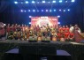 Para finalis KMB 2026 foto bersama di atas panggung usai diumumkan pada Malam Puncak Grand Final, di obyek wisata De' Tasikmadoe Heritage, Karanganyar, Sabtu (8/8/2026).