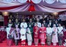 Dankodaeral IX saat Hadiri Upacara Penurunan Bendera HUT Ke-81 RI di Lapangan Merdeka Ambon