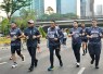 Menteri Ekonomi Kreatif/Kepala Badan Ekonomi Kreatif (Ekraf), Teuku Riefky Harsya, menghadiri peluncuran Garuda Finishers  di Gelora Bung Karno (GBK), Jakarta, Minggu (26/7/2026).